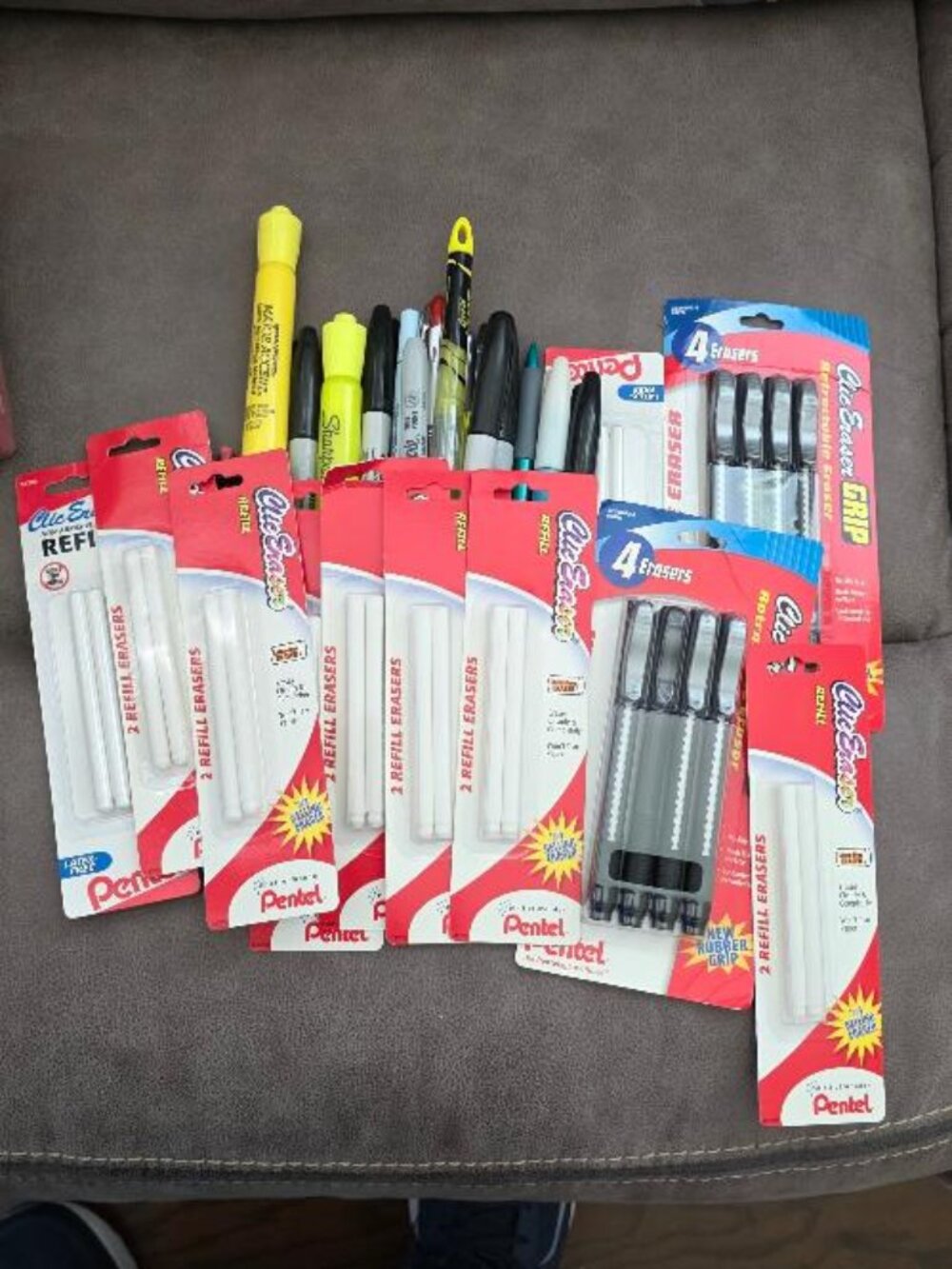 Misc Markers, Clic Erasers & Refills, pencils